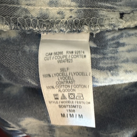 Splendid Dress Womens Size Medium Neo Indigo Dye Lyocell Tunic NWT $198 Coastal - Picture 7 of 9